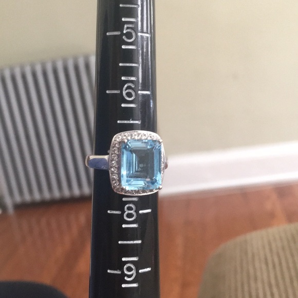 Blue topaz sterling ring - Picture 7 of 7